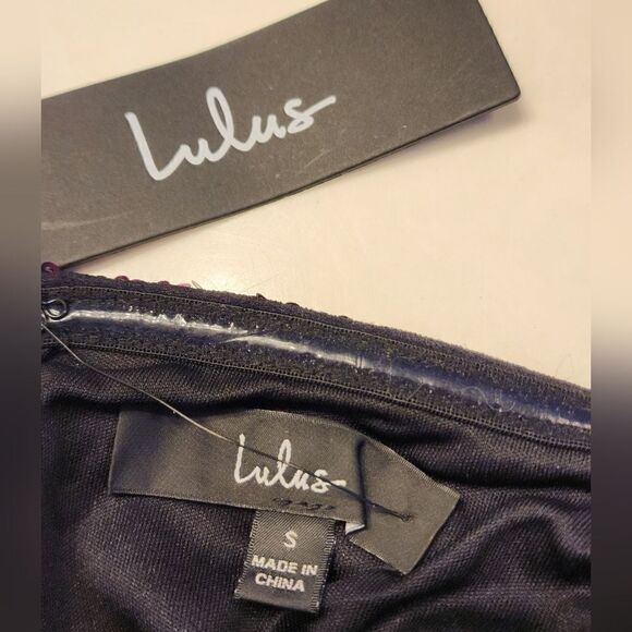 NWT Lulus Sequin Asymmetrical Dress Size Small - Picture 5 of 9